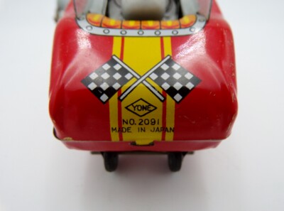 Vintage 60's Yoneya Toys YONE Japan Tin Wind Up Agro Car MIB