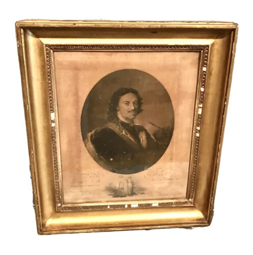 Vintage Antique 1819 FrancoiasVendraminim Russian Pierre LeGrand Пётр1 Engraving - 第 2/12 張圖片