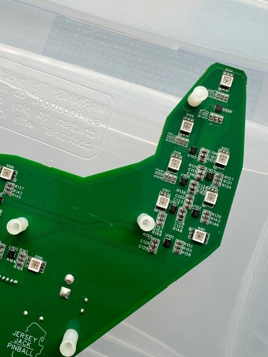 Il Mago di Oz Pinball W2 LED Tin Man Light Board 7,5 V Jersey Jack 15-0018-02 - Foto 4 di 8