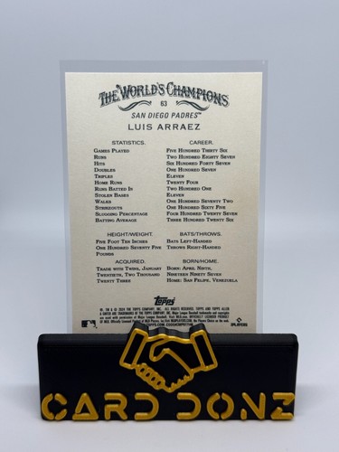 2024 ALLEN & GINTER Luis Arraez SILVER FOIL FILIGREE - Picture 2 of 2