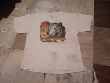 Vintage Wild Outdoors Black Bear T-Shirt Sz Large