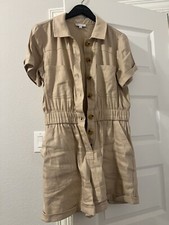 Gianni Bini Beige Romper Medium