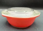 Vintage Flamingo Pink Pyrex 8 ounce Small Round 080 Casserole with Glass Lid 980
