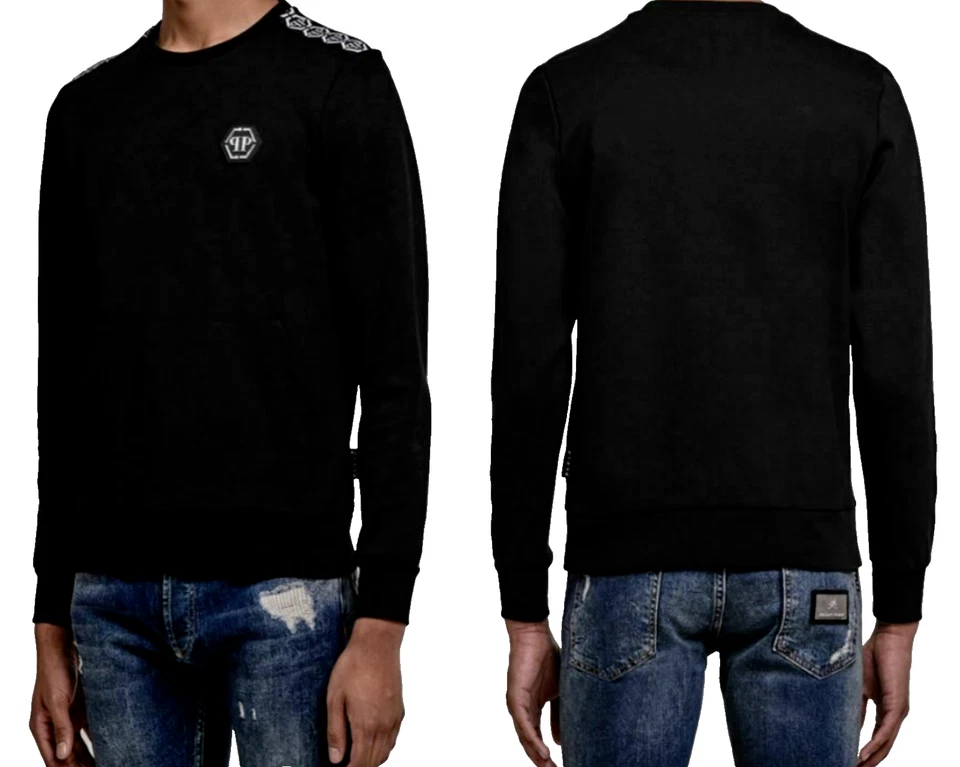 PHILIPP PLEIN ICONIC CULT LOGO SWEATSHIRT PULLI SWEATER JUMPER PULLOVER XL