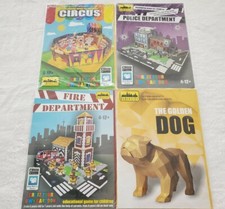 Paper City Educational Projects Games 4 Qty Fire Department Circus Plus 2 Other