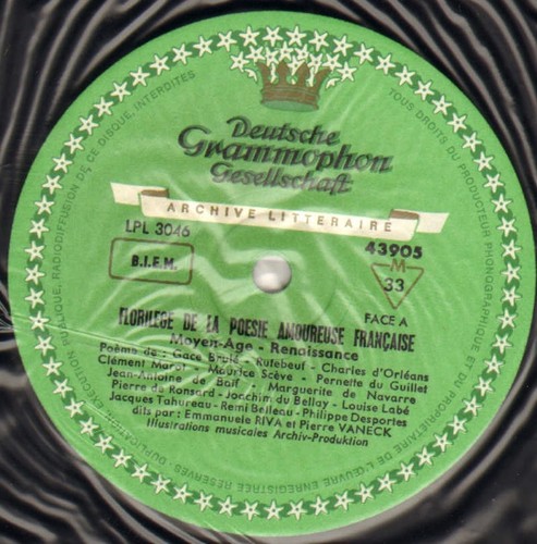 PIERRE VANECK, EMMANUELE RIVA "FLORILEGE DE LA POESIE" 60'S LP - Picture 2 of 3