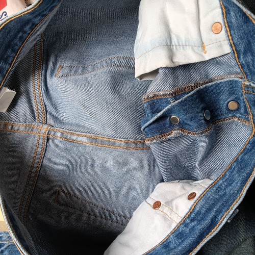 Vintage Men's Levi's 501 Jeans 36x29 Fit Buttonfly 1990's Y2K Natural Distress - Picture 7 of 8