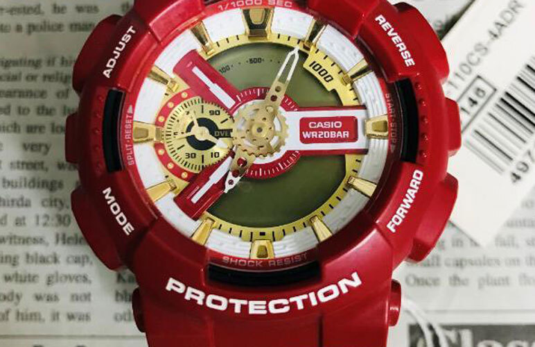 Iron Man x G-SHOCK Collaboration Limited GA-110CS-4ADR Free Iron Man x G-SHOCK Collaboration Limited GA-110CS-4ADR Free