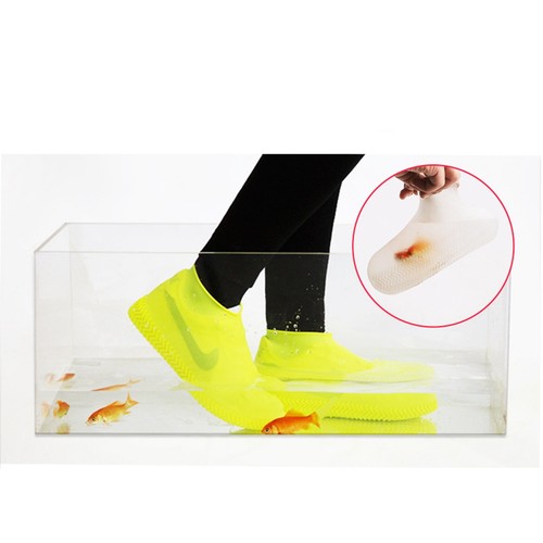 (Yellow L 29cm For 40‑44)1 Pair Waterproof Silicone Shoe Cover Resuable CH - Picture 5 of 15