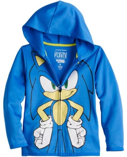 SONIC The Hedgehog Hoodie Boys size 12 NeW SONIC The Hedgehog Jacket Zip-Up NWT - Picture 5 of 6