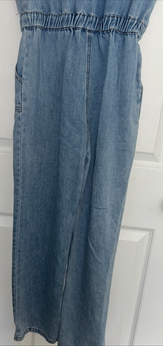Tween Diva Size 16 One-Piece Medium Wash Denim Jean Romper Snap Closure Jumpsuit - Picture 12 of 12