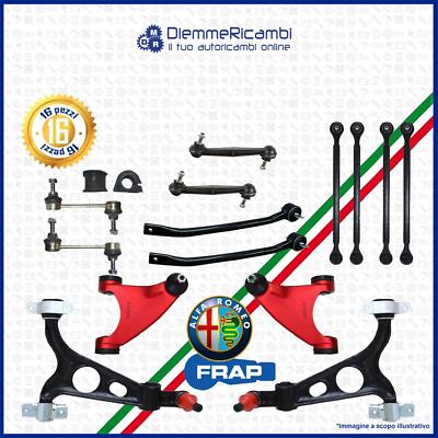 Kit De 4 Bras De Suspension Avant Renforcés KW&HP + Frap - Pour Alfa Romeo 159, Brera Et Spider - Référence BRA440