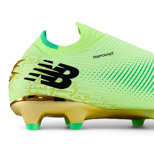 New Balance Furon Pro FG v7+ x Bukayo Saka Men's Green Soccer Cleats SF1FE75 - Picture 8 of 14