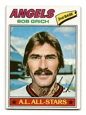 Bob Grich 1977 Topps #521 California Angels EX-MINT