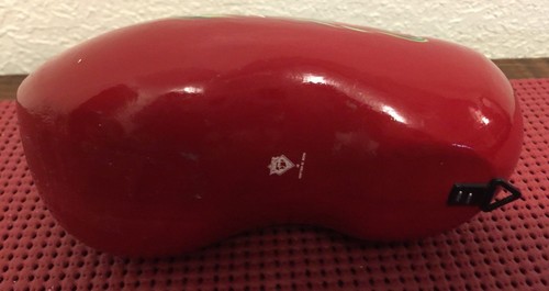 d) RED Hand Painted DUTCH WOODEN Shoe ~ Made in Holland by JUNDRA (6-1/2" x 3") - Picture 7 of 9