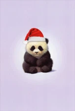 Zoo Babies Panda John Butler Box of 12 Cute Nobleworks Christmas Cards