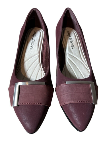 Easy Street Cariel Red (Burgundy) Pointed Toe Heels Shoes Women's size 6 M - Picture 2 of 5
