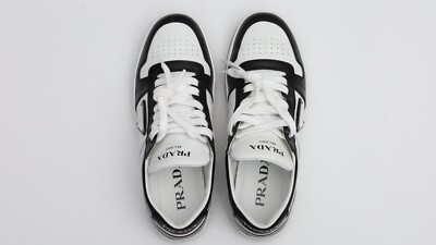 Prada Downtown Womens Sneakers Size 38.5/US 8.5 in White