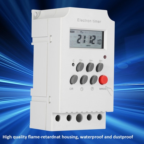 Interruptor temporizador digital AC-DC 24V 30A interruptor de control de tiempo electrónico programable - Imagen 7 de 11