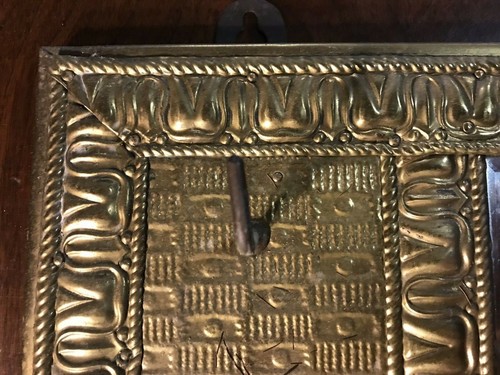 Vintage Decorative Brass Wall Clothes brush set with Mirror - Picture 6 of 12
