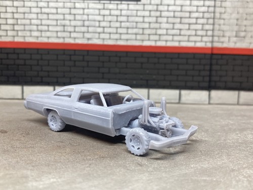 1/64 Scale 3D Printed 1973 Chevy Impala Demolition Derby Car For Diecast Diorama - Picture 15 of 21