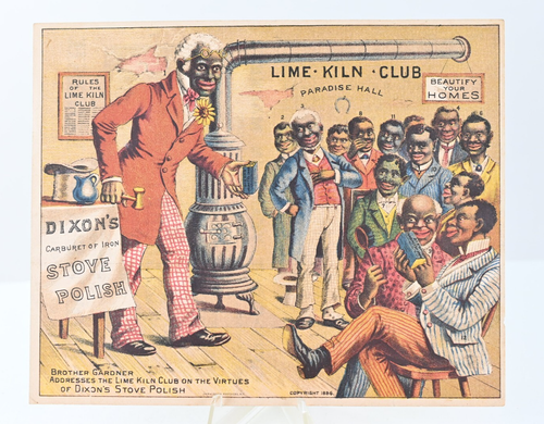 Dixon Stove Polish 1886 Victorian Trade Card M4E