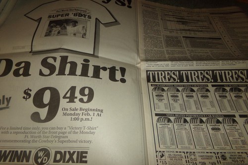 Fort Worth Telegram Super Bowl 27 Dallas Cowboys Buffalo Bills  Michael Jackson  - Picture 9 of 12