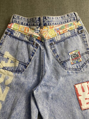 Vintage 90s Get Used By Ellie Jeans Size 32 Hip Hop Rap 0395