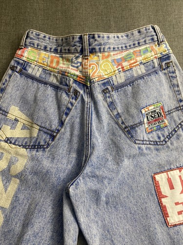 Vintage 90s Get Used By Ellie Jeans Size 32 Hip Hop Rap 0395 - Picture 10 of 14