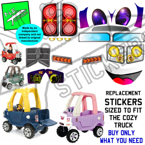 Replacement stickers SIZED TO FIT Little Tikes Cozy Truck Ride On toy Pickup car - Picture 14 of 19