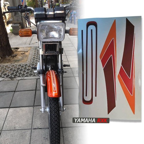 Sticker Fuel Tank Gas For YAMAHA RX-K Set L/R Pair Side RXK Concorde Jap 2Stroke - Picture 3 of 7