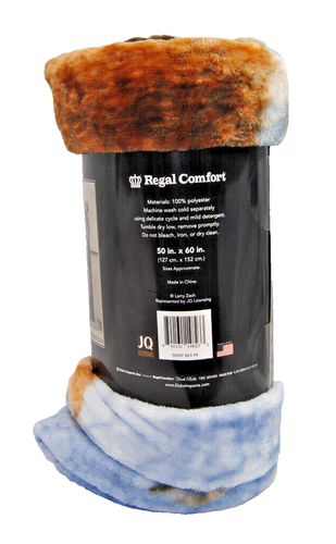 Regal Comfort Whitetail Buck Faux Fur Soft Everyday Throw 50" x 60" New T2245 - Picture 7 of 10
