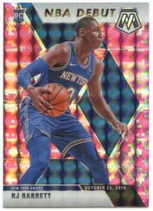 2019-20 Panini Mosaic RJ Barrett Rookie Pink Camo Prizm #270 - New York Knicks