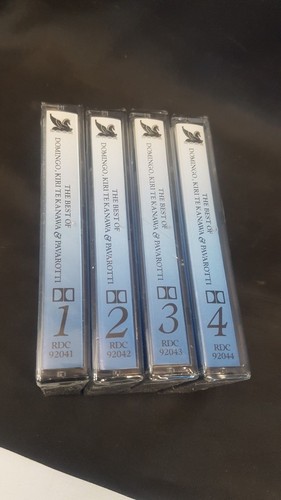 THE BEST OF DOMINGO, KIRI TE KANAWA & PAVAROTTI - 4 CASSETTE SET - STILL SEALED - Imagen 2 de 3