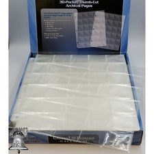 100 Coin Holder 30 Pocket Page 1.5 x 1.5 GUARDHOUSE Thumb Cut Flip Storage Pages