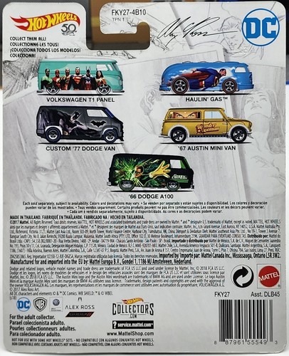 HOT WHEELS 2018 POP CULTURE SERIES DC WONDER WOMAN '67 AUSTIN MINI VAN RR's - Picture 2 of 2