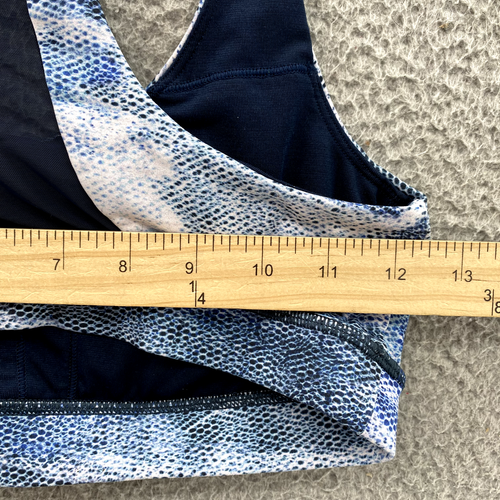 Lululemon Sports Bra Women 6 Blue Racerback Athletic Yoga Athleisure Pilates Gym - Picture 6 of 8