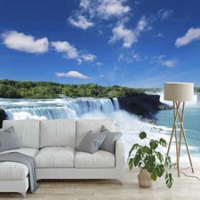 Daisy Simple Clear Sky 3D Shower Curtain Waterproof Fabric Bathroom Decoration