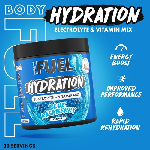 Hydration Powder BodyFuel Vitamin & Electrolyte Energy Drink Blend 30 Servings - Picture 2 of 36
