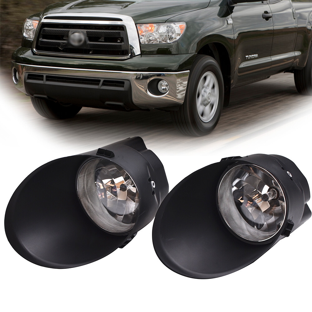For 2007-2013 Toyota Tundra 2008-2011 Sequoia Bumper Clear Lens Fog Lights