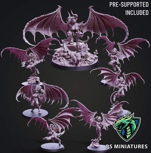 Demonic Harpy & Valkyrie Miniatures | Demonics | PS Miniatures - Picture 12 of 85
