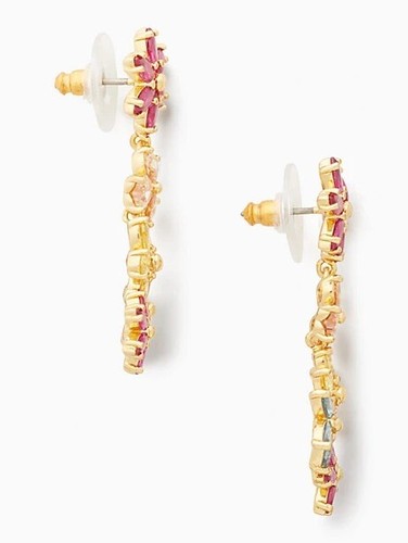 $125 KATE SPADE FIRST BLOOM FLOWER STATEMENT EARRINGS Linear - Picture 3 of 4