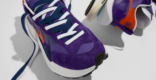 NIKE X SACAI VAPORWAFFLE MESH TRAINERS SNEAKERS SCHUHE TURNSCHUHE DARK IRIS 44.5 - Bild 11 von 11