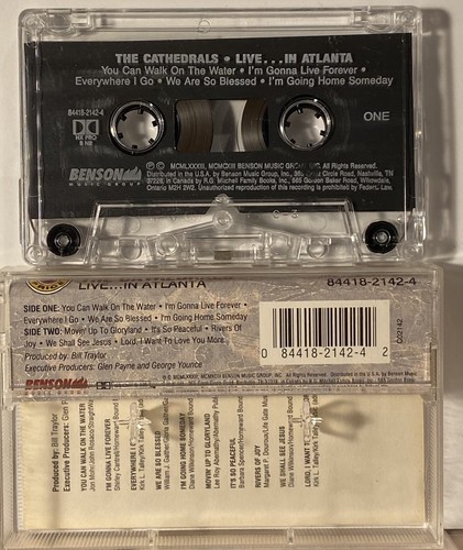 THE CATHEDRALS LIVE IN ATLANTA LIVE GOSPEL CONCERT CASSETTE - Imagen 2 de 2