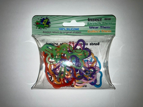 Pulseras elásticas Silly Bandz 24 flores y formas de insectos 2 12 paquetes TOTALMENTE NUEVAS - Imagen 6 de 8