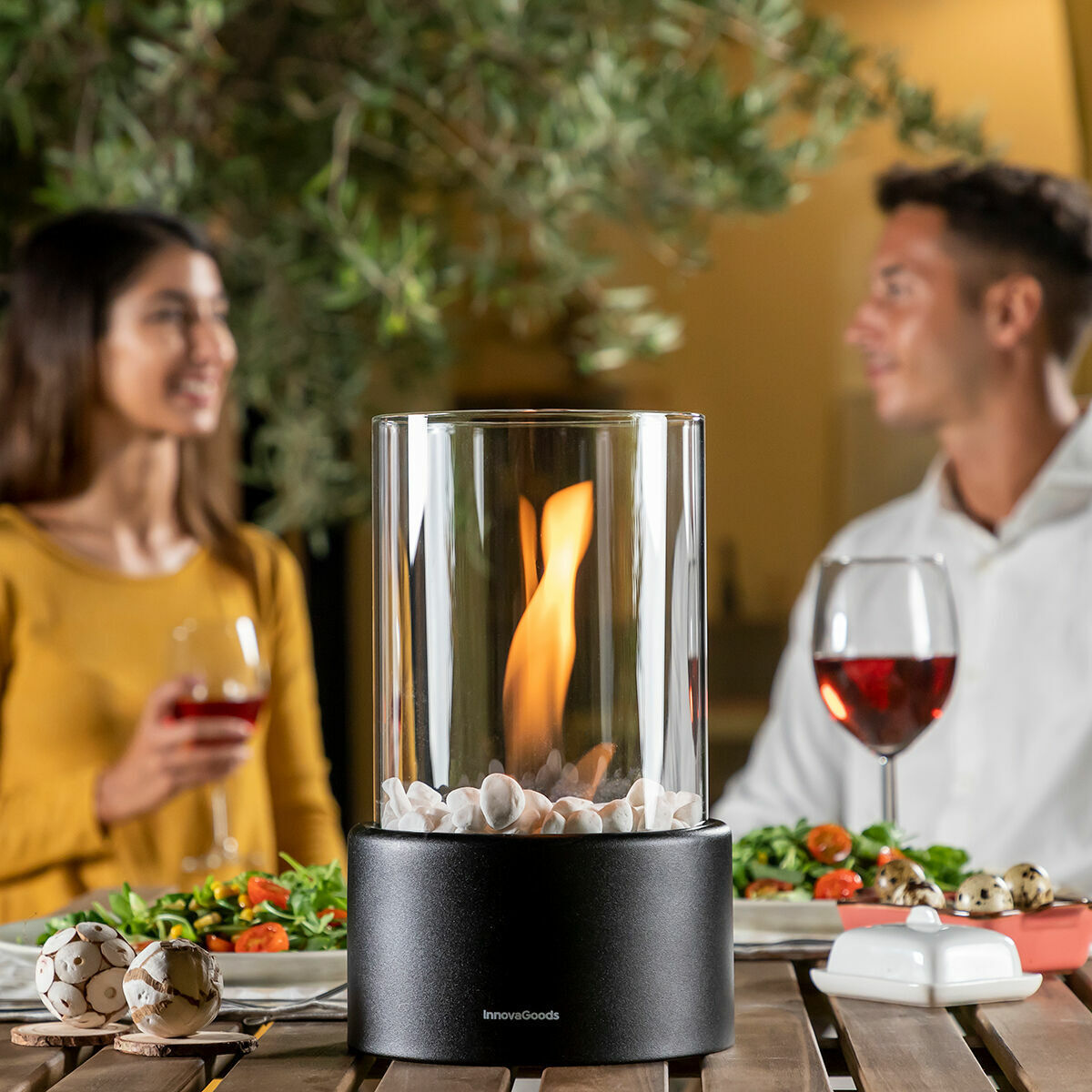 Chimenea de mesa decorativa de bioetanol Heatfir InnovaGoods