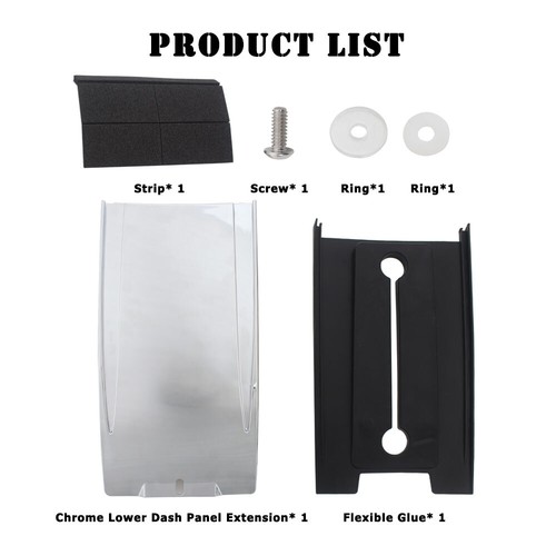 Chrome Lower Dash Tank Panel Extension Fits For Harley Softail Heritage Springer - Picture 4 of 15