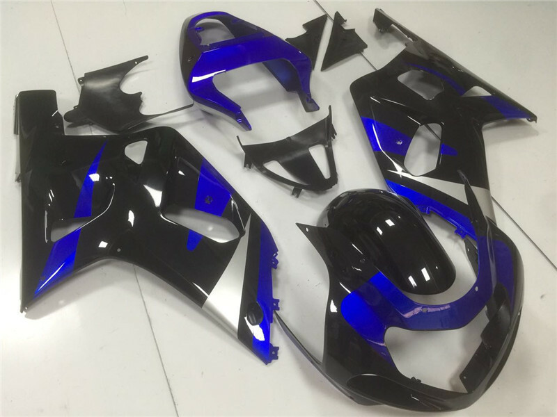 DS Blue Black Injection ABS Fairing Fit for Suzuki 2001-2003 GSXR 600/750 n004 image
