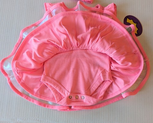 NWT Batgirl Tutu Dress & Headband Pink Size 0-3 Months One-Piece Dress - Picture 5 of 11
