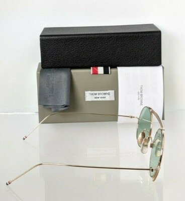 Brand New Authentic Thom Browne Sunglasses TBS 111-01 Gold